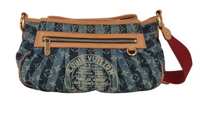 Denim Raye Porte Epaule MM, front view